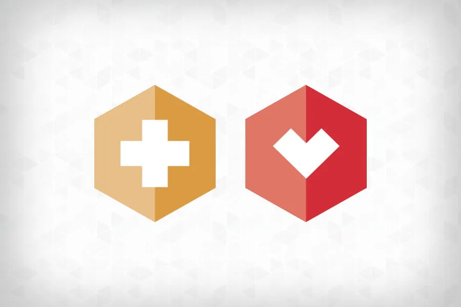 The logo icons for myfaithmark and myheartcreative. 