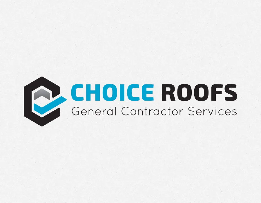Choice Roofs Designs - myheartcreative The logo design for Choice Roofs General Contractor Services.