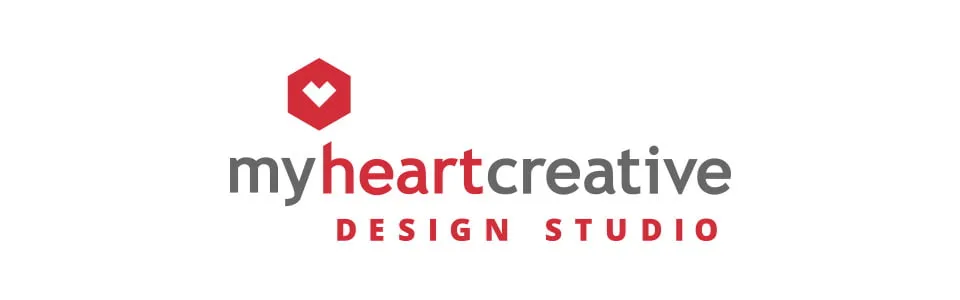 The full logo for myheartcreative design studio. 