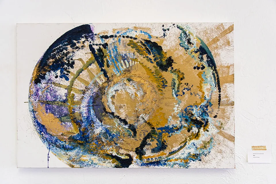 An abstract painting by artist Wendi O'Connor. 