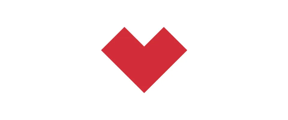 The inside of the heart of the myheartcreative logo icon. 