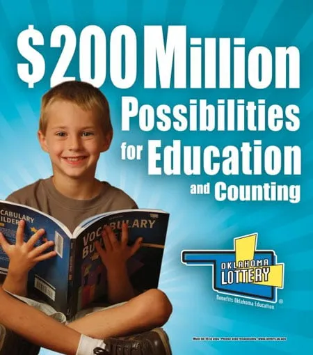 $200 Million Possibilities for Education and Counting. An ad for the Oklahoma Lottery, designed by Amy G. 
