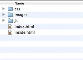 A screenshot showing various files on Amy's computer. 