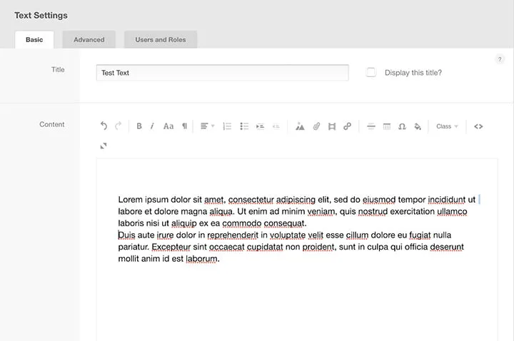 Text and Spacing in Webvis CMS - myheartcreative A screenshot showing two paragraphs being inadequately spaced in Webvis.