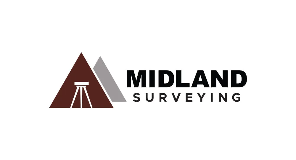 The logo design for Midland Surveying
