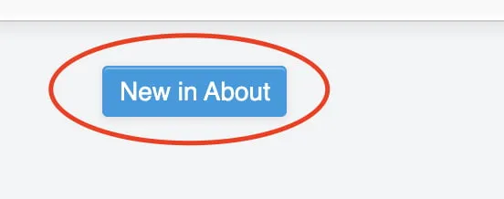 A screenshot showing the New in About blue button. 