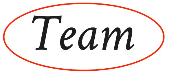 How To Use Headings in WordPress - myheartcreative The word "Team" as a heading 1. It is circled in red.