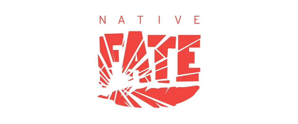 10 Logo Design Trends to Watch for in 2021 - myheartcreative The logo design for Native FATE. The word FATE in the logo is deconstructed to look like glass breaking.