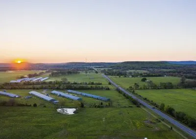 The Oklahoman countryside at sunrise