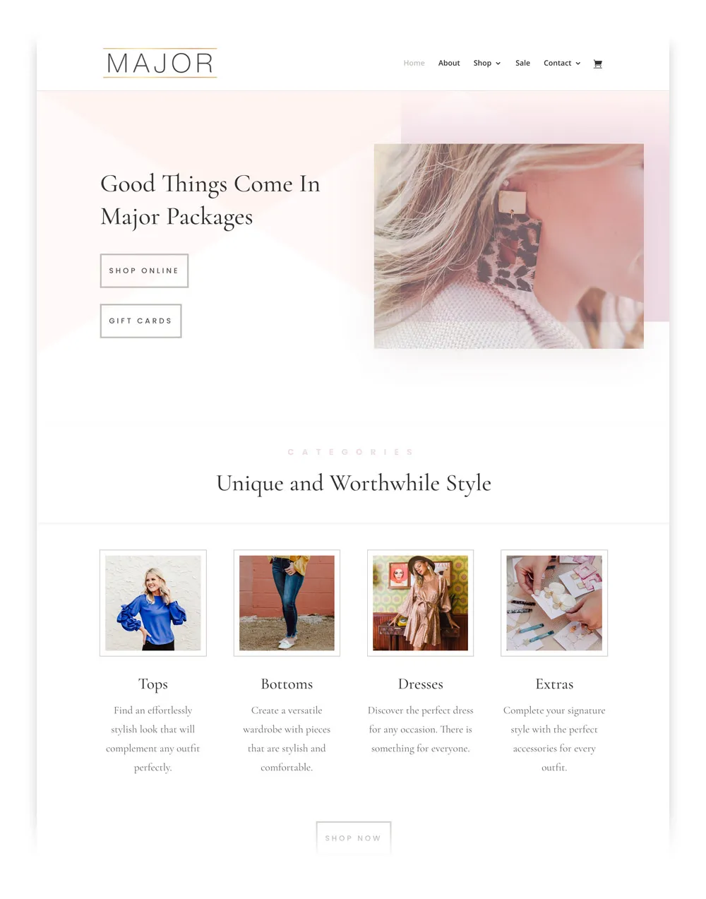 How Important is a Logo Design OKC to Your Brand? - myheartcreative The homepage of Major's website created by an Oklahoma Design studio. The website utilizes the logo and similar design elements throughout.
