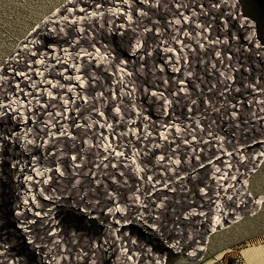 Creative New Things for Our Oklahoma Design Team - myheartcreative A brown blanket crocheted by April.