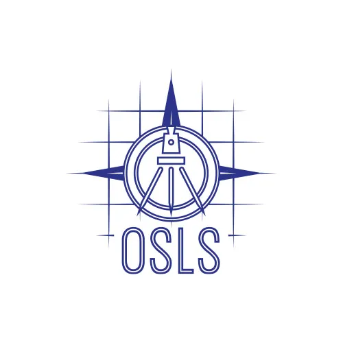 The OSLS logo with a display font. 
