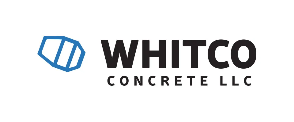 What Is the Future of Logo Design Dallas in 2022? - myheartcreative The logo design for Whitco Concrete LLC. The logo icon is designed in a unique geometrical shape.