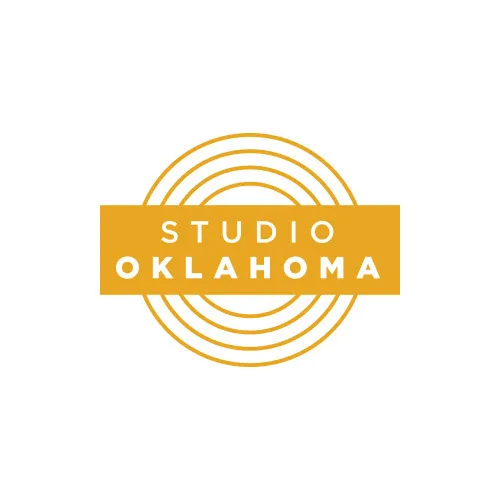 The logo for Studio Oklahoma in yellow font. 