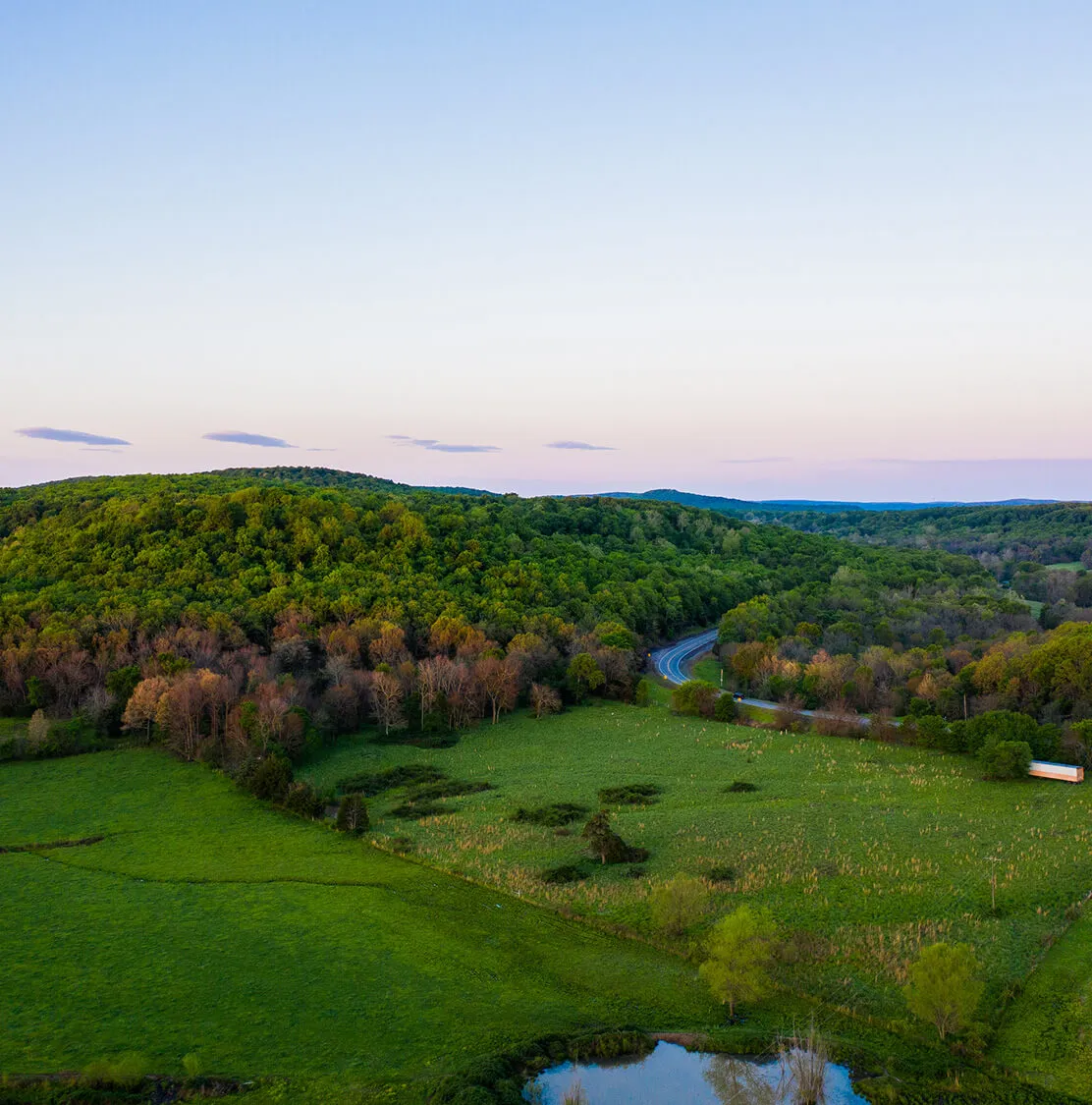 photography-drone The Oklahoma landscape from an aerial point-of-view.