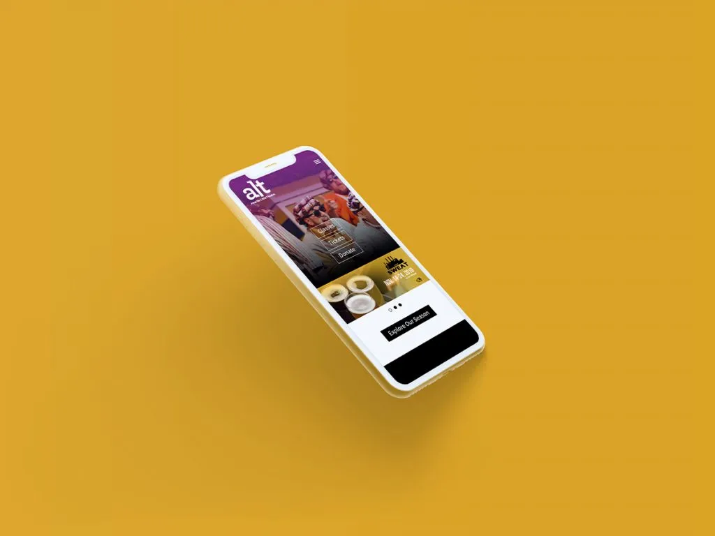 5 Best Practices for Responsive Web Design in Dallas - myheartcreative The responsive navigation on Amarillo Little Theatre's website design Dallas.