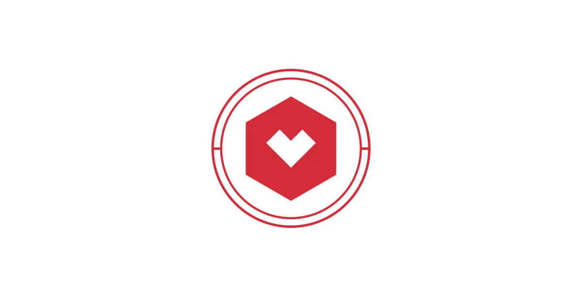 A badge version of the myheartcreative logo icon, created with custom graphic design OKC elements. 