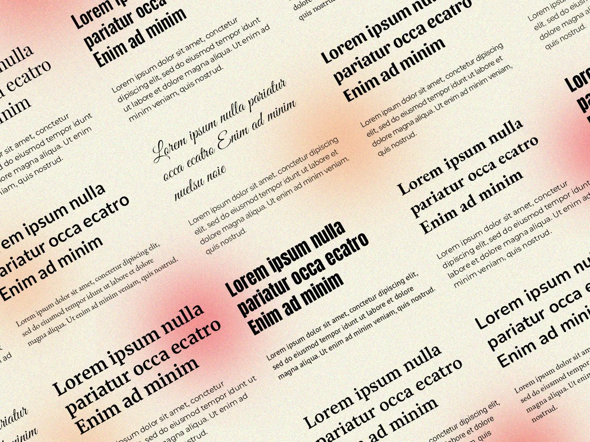 The Best Fonts for Website Design in Oklahoma City - myheartcreative "Lorem Ipsum" filler text in multiple font styles that can be used on an OKC web design.