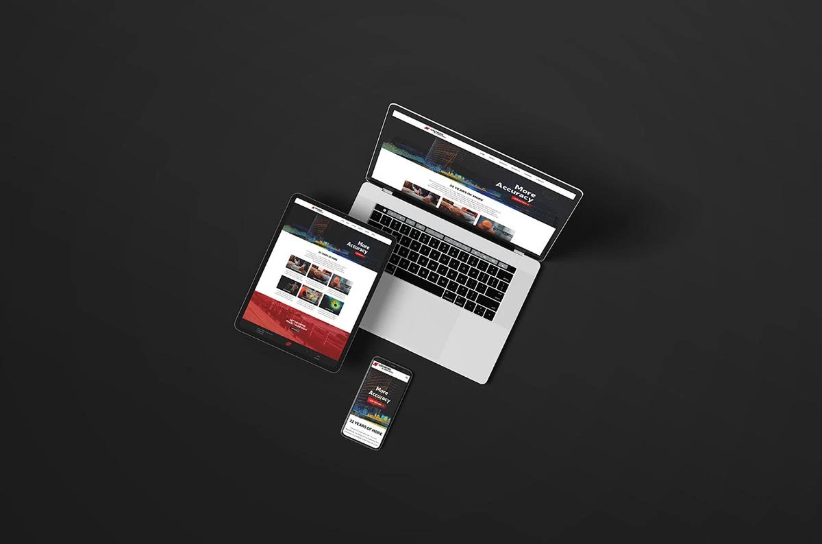 A Website Design in Oklahoma City for Sisemore & Associates on a laptop, tablet, and smartphone. 