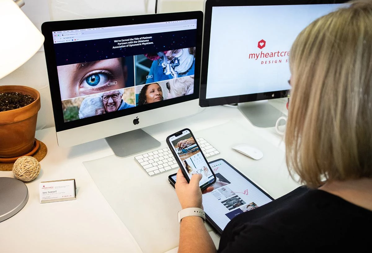 The Creative Director reviewing BVA's Boutique Web Design