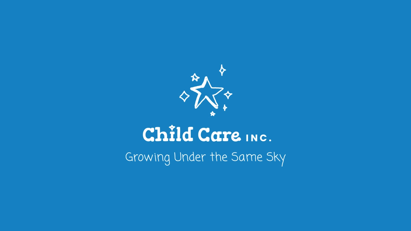 A mockup of the logo for Child Care Inc, Growing Under the Same Sky