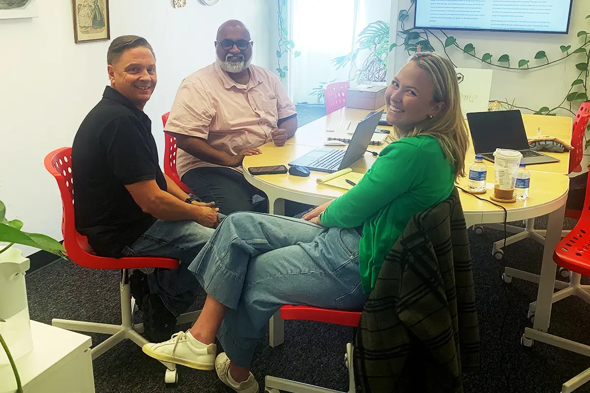 Website meeting with client and team