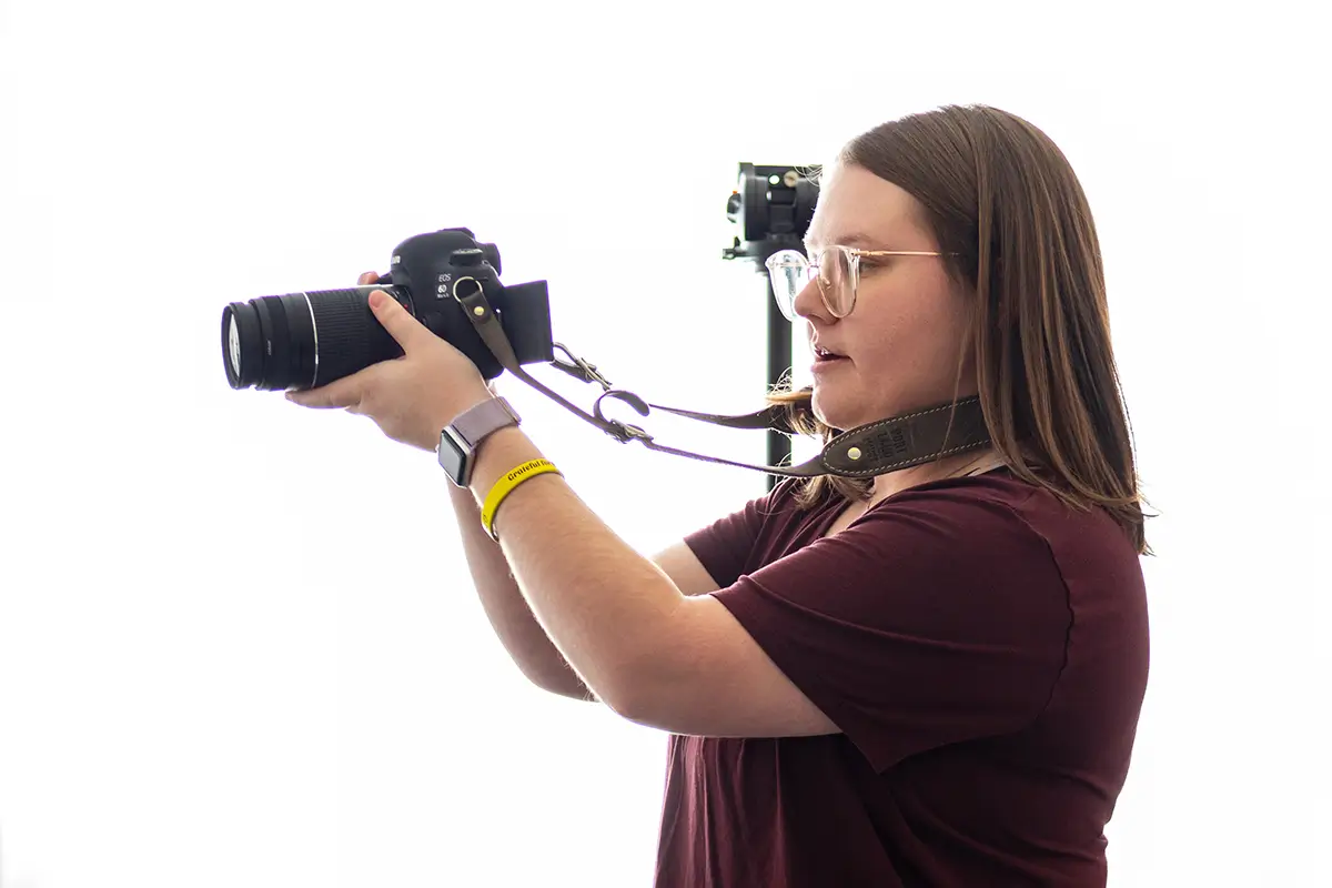 A photographer taking a photo