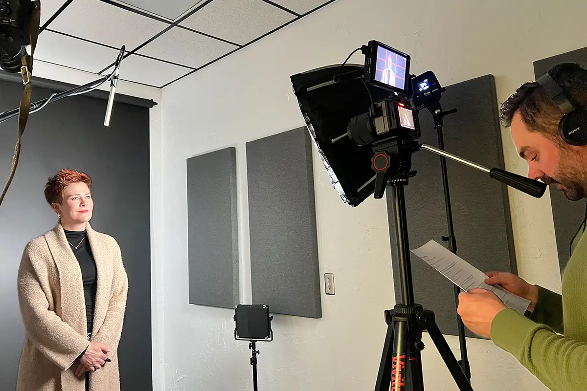 Videography vs. Photography: What to Know - myheartcreative Filming a video in the video recording studio