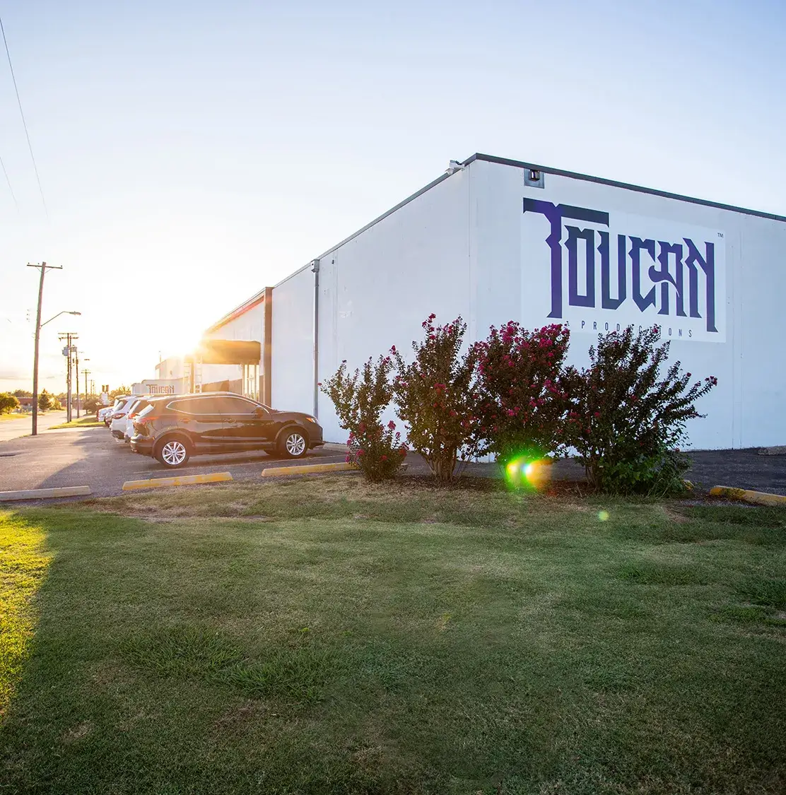 Exterior photo of Toucan Productions warehouse