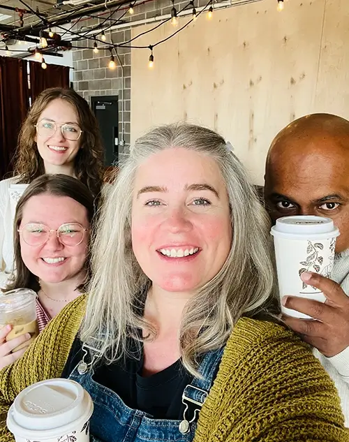 Creative Team HQ team at coffee shop