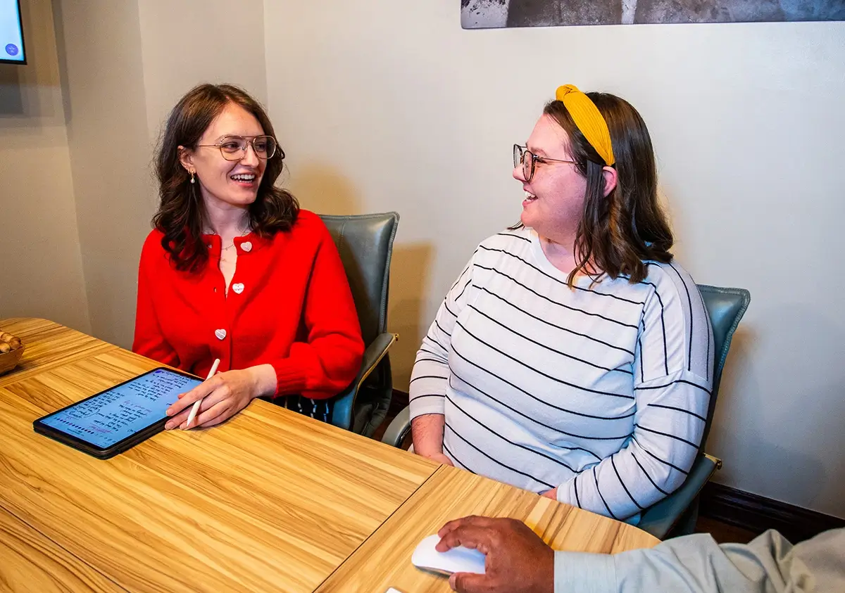Digital Marketing Agency Oklahoma City team members discussing project