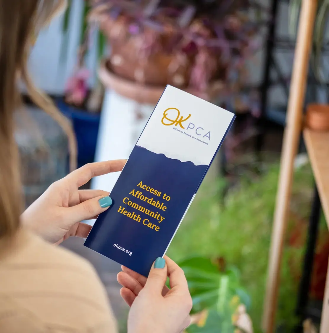 Brochure featuring custom logo design