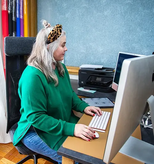 Creative director working on websites