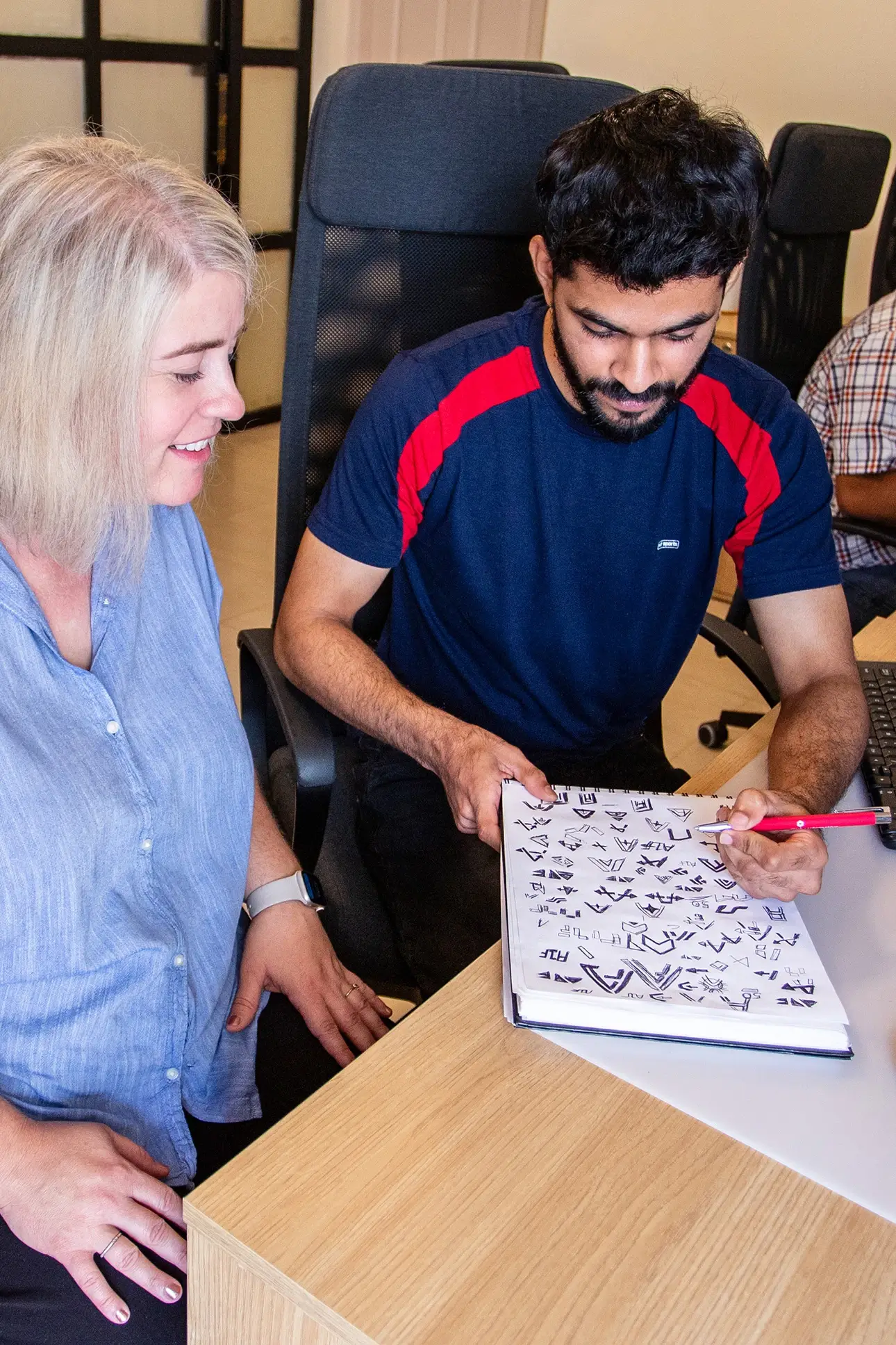 Designers Suhail and Amy collaborating